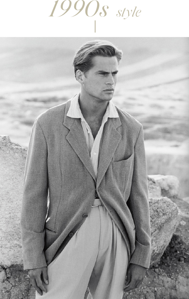 <figcaption>Giorgio Armani M SS 1994 – photo credit Peter Lindbergh</figcaption>
