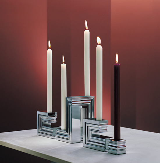 Christofleの「パースペクティブ」キャンドルホルダー