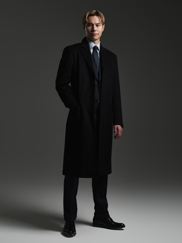 シングルチェスターフィールドコート × アウトサイドヒッター 髙橋藍