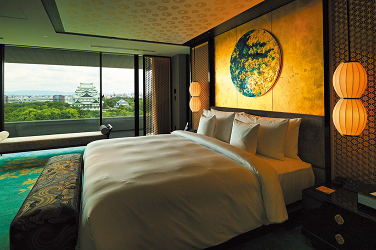 箔工芸作家の裕人礫翔氏によるベッドルーム