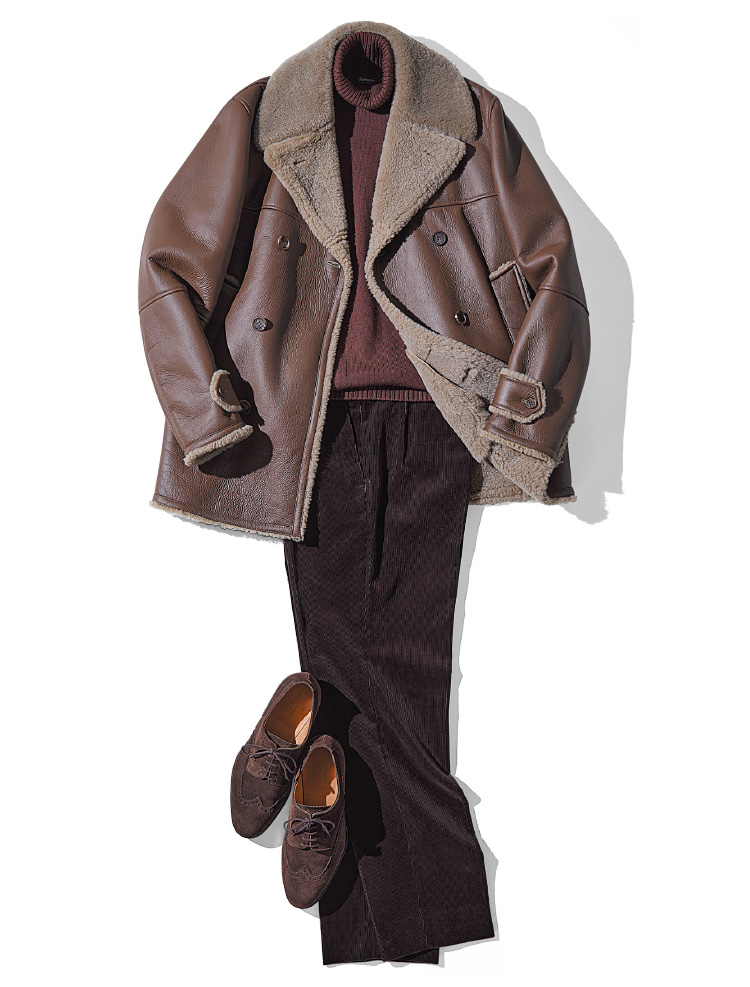 ブラウントーン一色の色使いも洒脱に貢献
