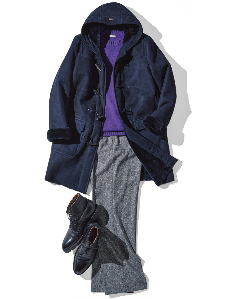 差し色ニットの素材も極上にこだわって
