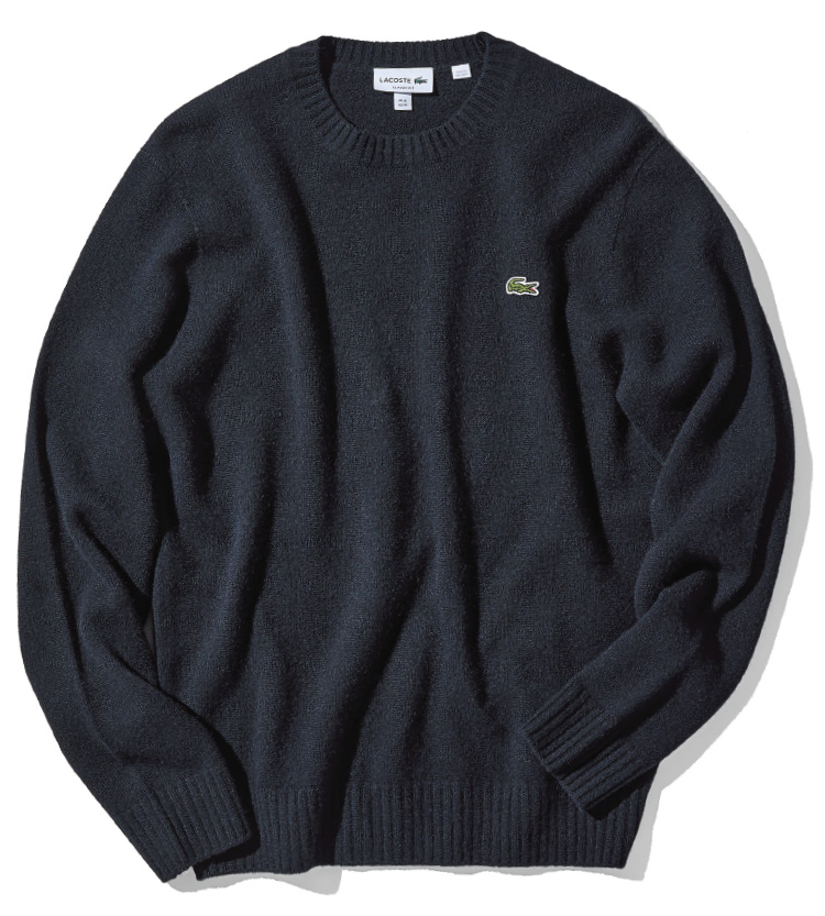 ラコステのカシミアニット