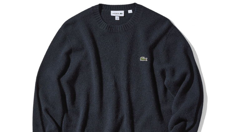 あの“ワニ”がカシミアに！安心感×意外性が嬉しい〈ラコステ〉のニット
