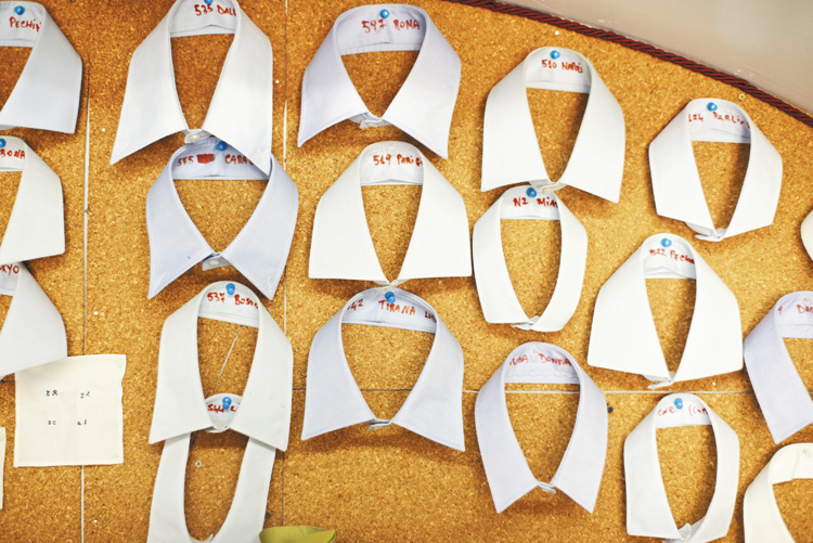 多種多様な襟型