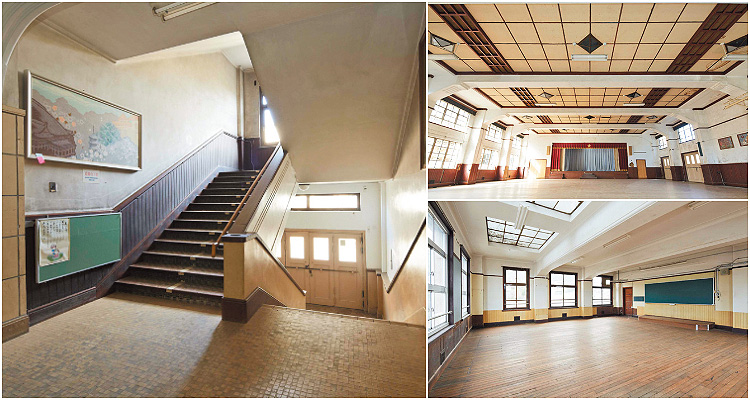 昭和8年に建てられた元清水小学校の校舎