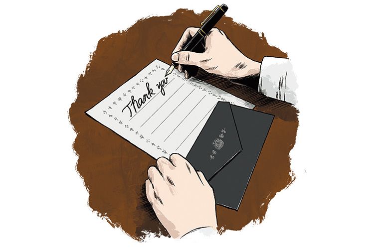 サンクスレターを送ってみる