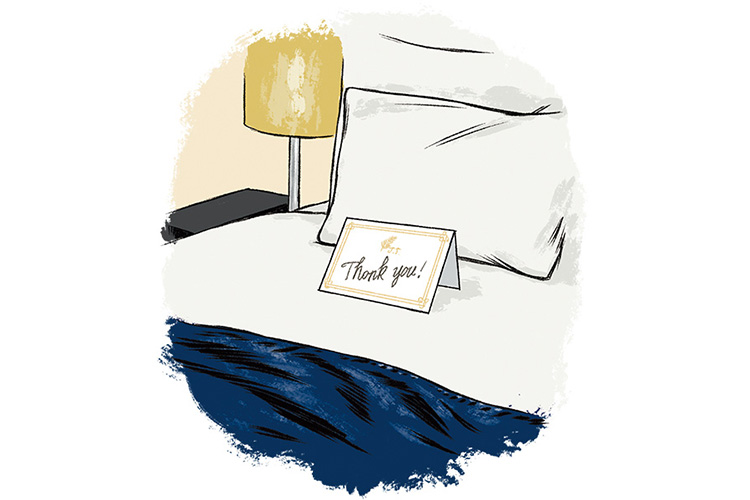 マイ便箋でメッセージを残す