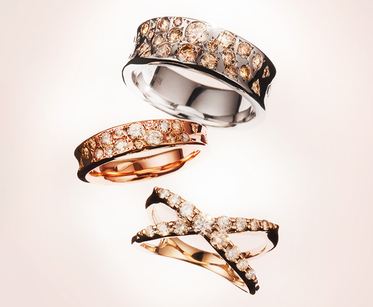 カシケイブラウンダイヤモンドの「リング」