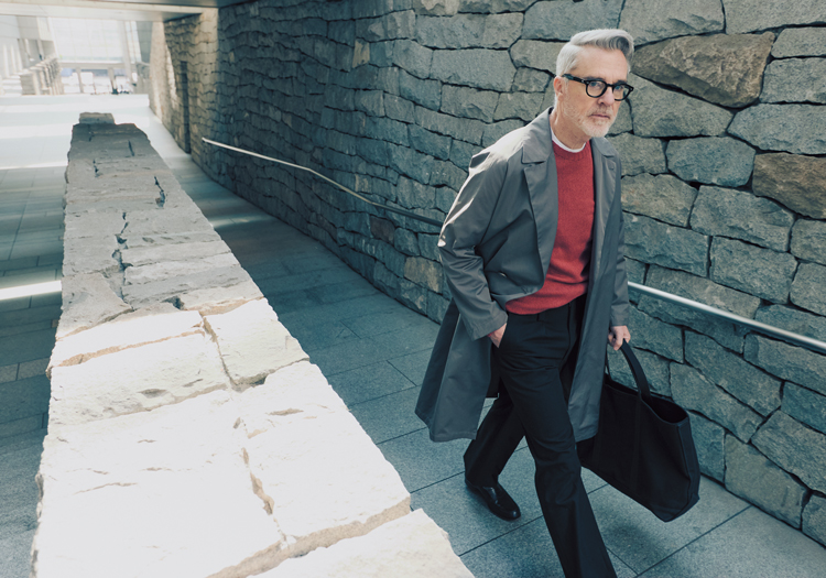 同じコートを活用　秋