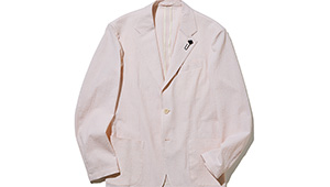 夏にも着たい〈ラルディーニ〉のストレッチ性を備えたシアサッカージャケット