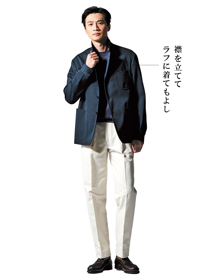 ブルゾン感覚でサラリと休日使い